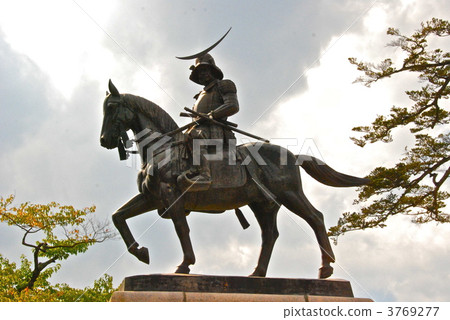 The horse statue of Masamune Date (Sendai Castle / Aoba-ku, Sendai-shi, Miyagi) 3769277