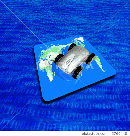 Mouse mouse pointing at world map mouse pad 3769448