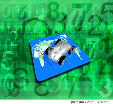 Mouse mouse pointing at world map mouse pad 3769450