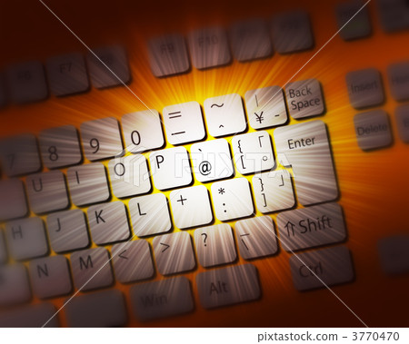 Keyboard at sign 3770470