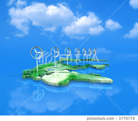 風景/風力發電 3770778