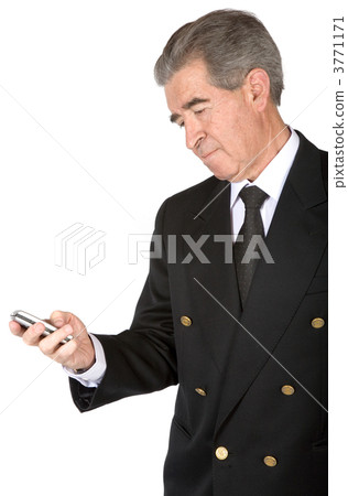 business man sending an sms business man sending an sms 3771171