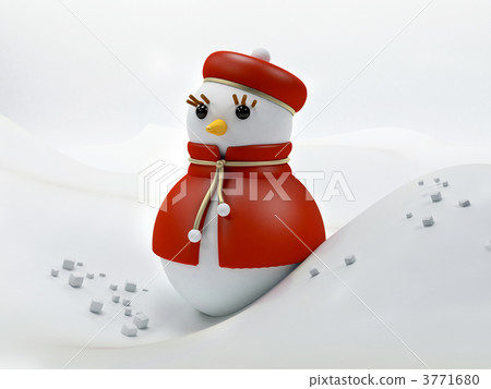 Snow woman illustration 3771680