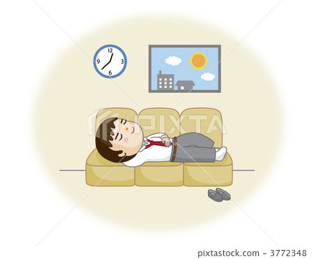 Naughty office worker - Stock Illustration [3772348] - PIXTA