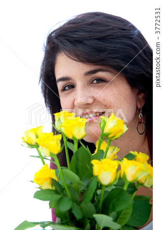 Woman with flowers 3772531