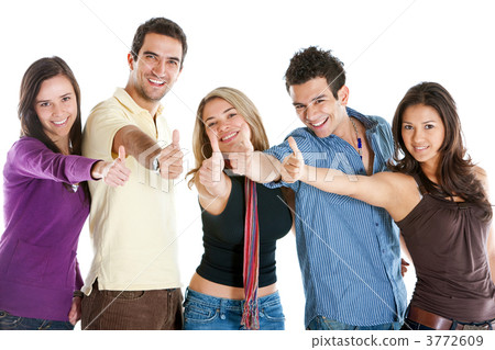 People with thumbs up People with thumbs up 3772609