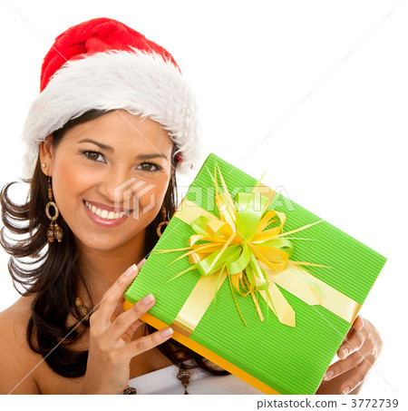 Christmas woman with a gift Christmas woman with a gift 3772739