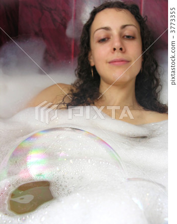 bubble with girl in bath 3773355