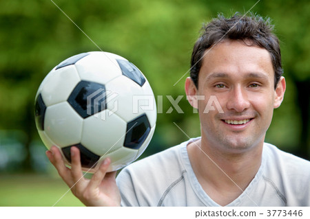 Man with a soccer ball Man with a soccer ball 3773446