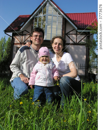 family and baby at home family and baby at home 3773676
