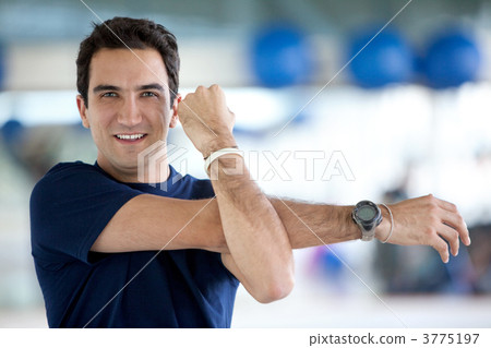 Man stretching Man stretching 3775197