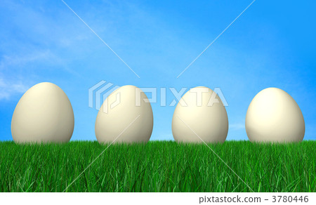 easter eggs on the grass easter eggs on the grass 3780446
