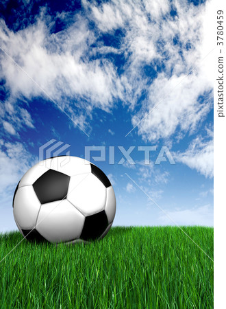 football ball on green grass - soccer 3780459