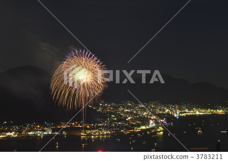 Kanmon Strait Firework Display Kanmon Strait Firework Display 3783211