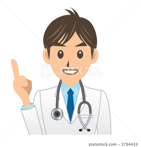 Doctor A Facial expression finger pointing 3784428