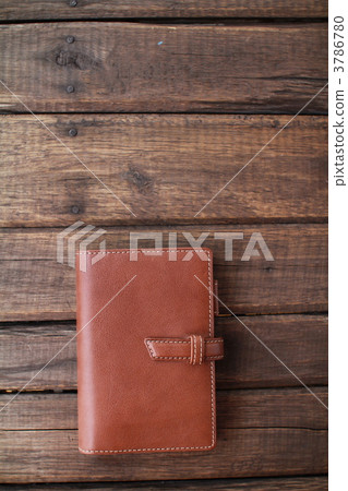 皮革封面系統筆記本日程本 3786780