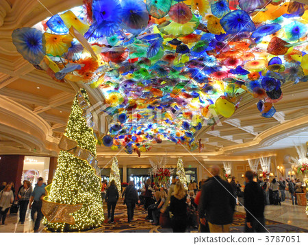 Christmas Bellagio Lobby In December Stock Photo 3787051 Pixta