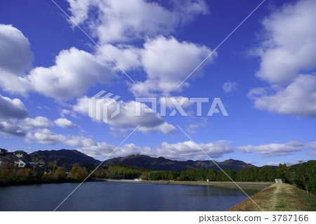Yaeda pond and Kannon-dake 3787166