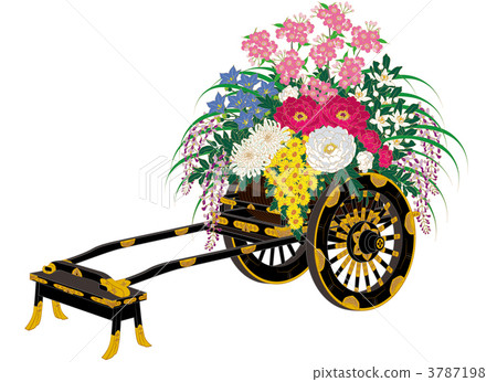 Four seasons flower car 3787198