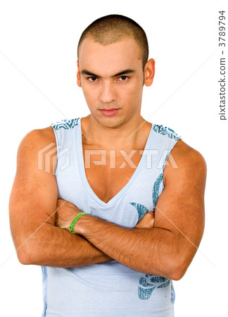 casual muscular man portrait 3789794