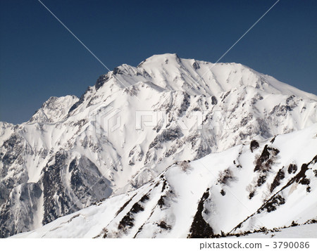 Remaining snow in the Northern Alps 3790086