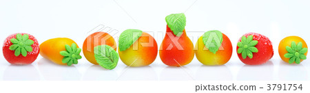 Sweets marzipan. In the form of fruit 3791754