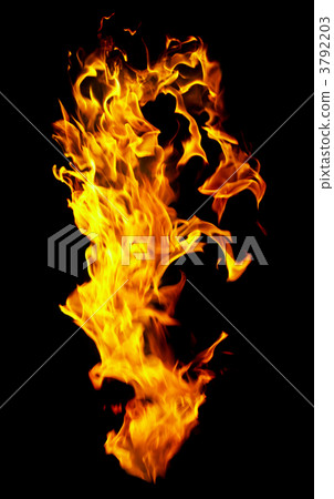 Fire photo on a black background 3792203