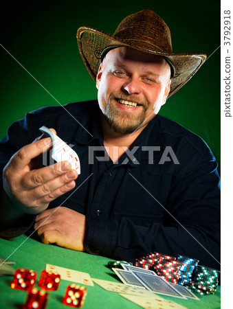 man with a beard plays poker man with a beard plays poker 3792918