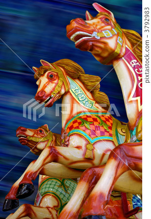Three horses of a Carousel 3792983
