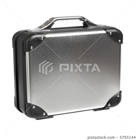 Metal suitcase on a white background Metal suitcase on a white background 3793144