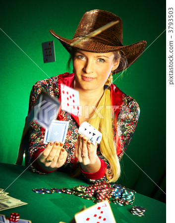 girl with a beard plays poker girl with a beard plays poker 3793503