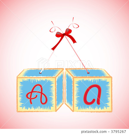 cubes alphabet A 3795267
