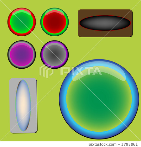 glossy web buttons - Stock Illustration [3795861] - PIXTA