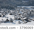 snow scene, steep rafter roof, snow country 3796069