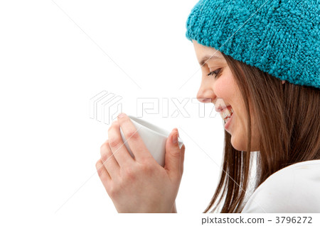 Woman with a hot drink Woman with a hot drink 3796272