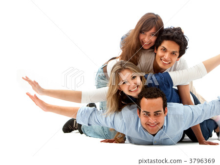 Group of friends having fun 3796369