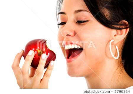 girl eating an apple girl eating an apple 3796564