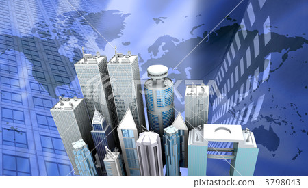 Modern city illustration Modern city illustration 3798043