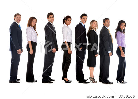 Business people lined up 3799106