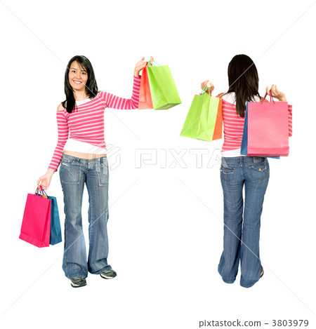 girl with shopping bags girl with shopping bags 3803979