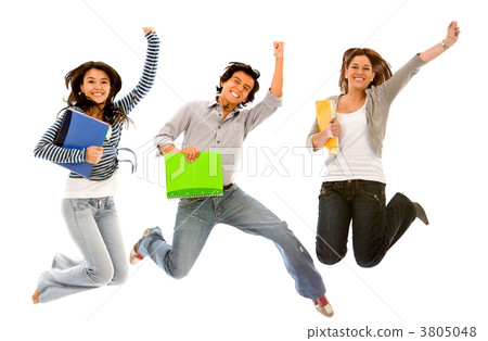 Excited students Excited students 3805048