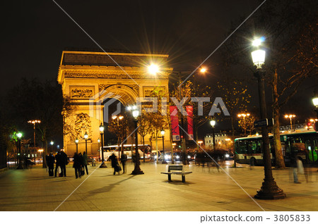 凱旋門巴黎在法國 凱旋門巴黎在法國 3805833