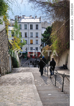 French Paris Montmartre stairs 3805884