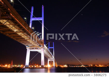 海灣大橋 橫濱灣大橋 夜景 3806273