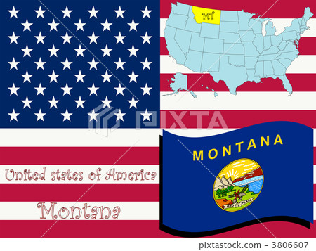 montana state illustration 3806607