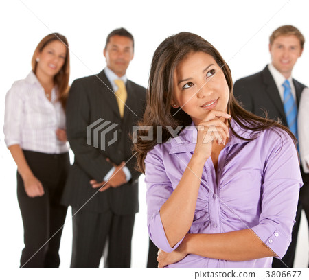 business woman and her team business woman and her team 3806677