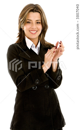 Business woman clapping 3807040