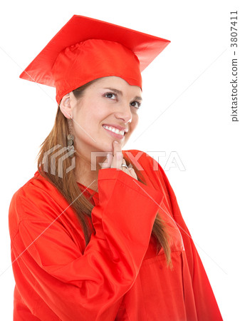 Thoughtful graduation woman 3807411