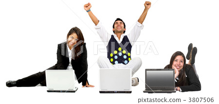 business woman on a laptop 3807506