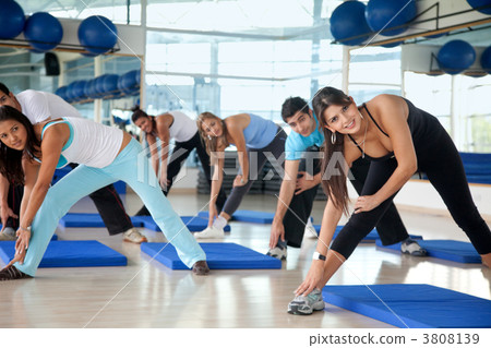 Aerobics class in a gym Aerobics class in a gym 3808139